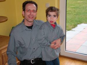 Nathan mit Papa